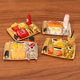Dollhouse doll house mini food play scene mini kitchen furniture pocket model jam cake dining plate