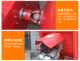 Small hand push mixer motor accessories walking wheel towing drum wheel universal shaft forward and reverse switch