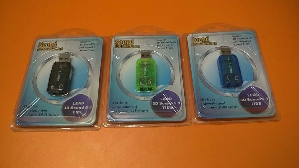 USB 사운드 카드 5.1 채널 외부 드라이버가 없는 데스크탑 컴퓨터 노트북 사운드 카드는 WIN7을 지원합니다