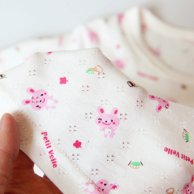 FOREIGN TRADE DAY SINGLE FABRIC CHILDRENS CLOTHING BOYS AND GIRLS SUMMER THIN COTTON HOLLOW MESH SHORT-SLEEVED PAJAMAS LOUNGEWEAR