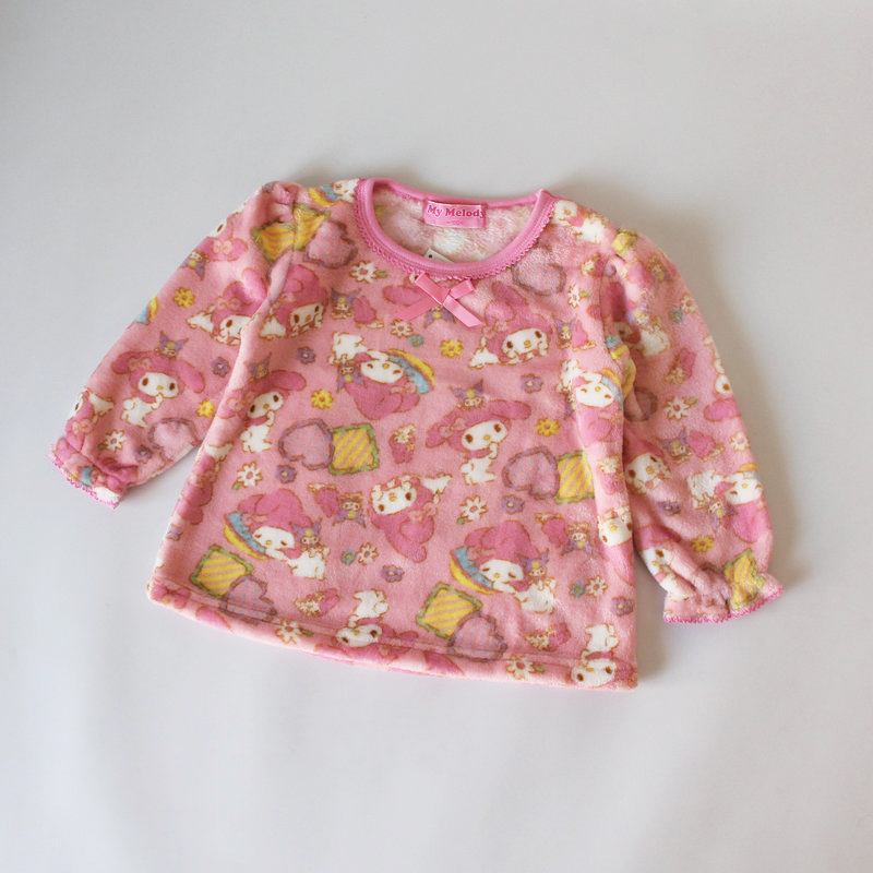 EXPORTED TO JAPAN LIMITED TO GIRLS AUTUMN AND WINTER FLANNEL SOFT MELODY CINNAMON DOG LONG-SLEEVED PAJAMAS HOME WEAR SET
