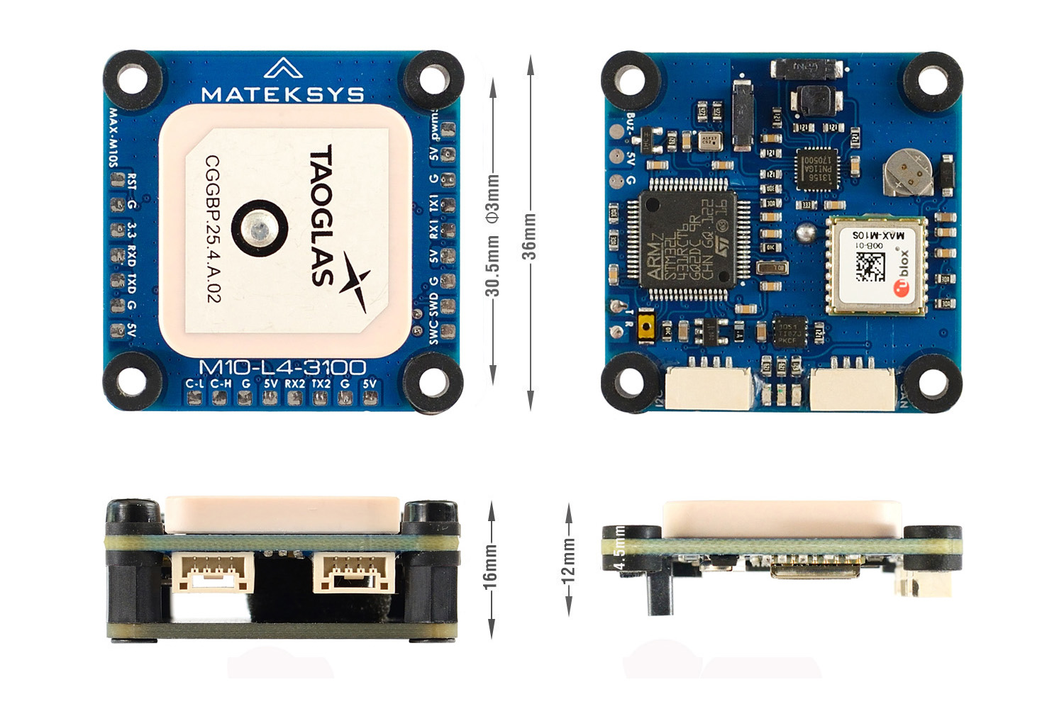 MATEK 신제품 AP_PERIPH GNSS M10-L4-3100