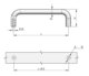 Shengjiu Cabinet Lock LS511-BS55/60/90/100/120 Toolbox Carbon Steel Stainless Steel Handle Moving Handle