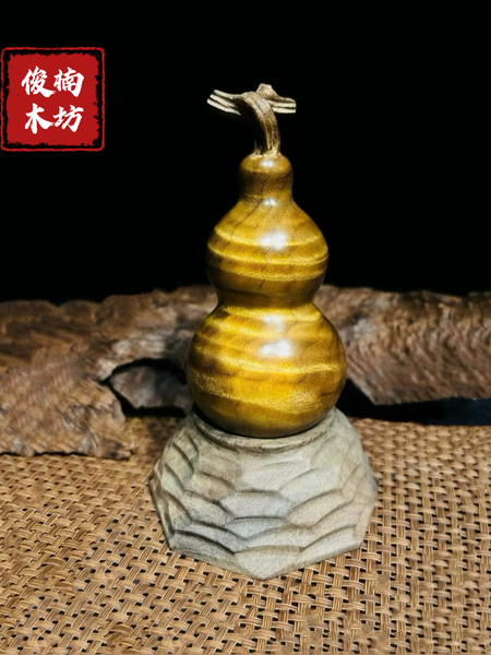 【招财葫芦摆件】金丝楠木纯手工制作手把件摆件高端送礼自用佳品