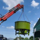 Concrete vertical mixer sand gravel mortar machine cement flat mixer construction site feed mortar storage tank