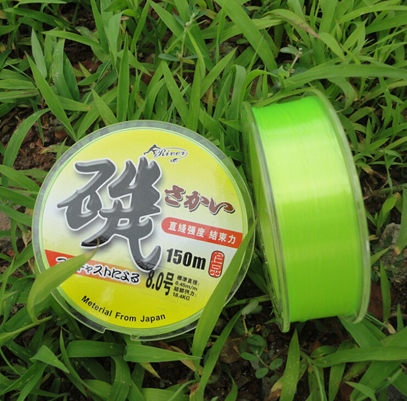 일본 수입 생사 낚싯줄 150M 빠른 물 절단 내마모성  낚싯줄 초강력 인장 낚싯줄 나일론 줄