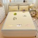Waffle iced beans cool mat three-piece set strap sheet summer ice silk mat air conditioning soft mat machine washable
