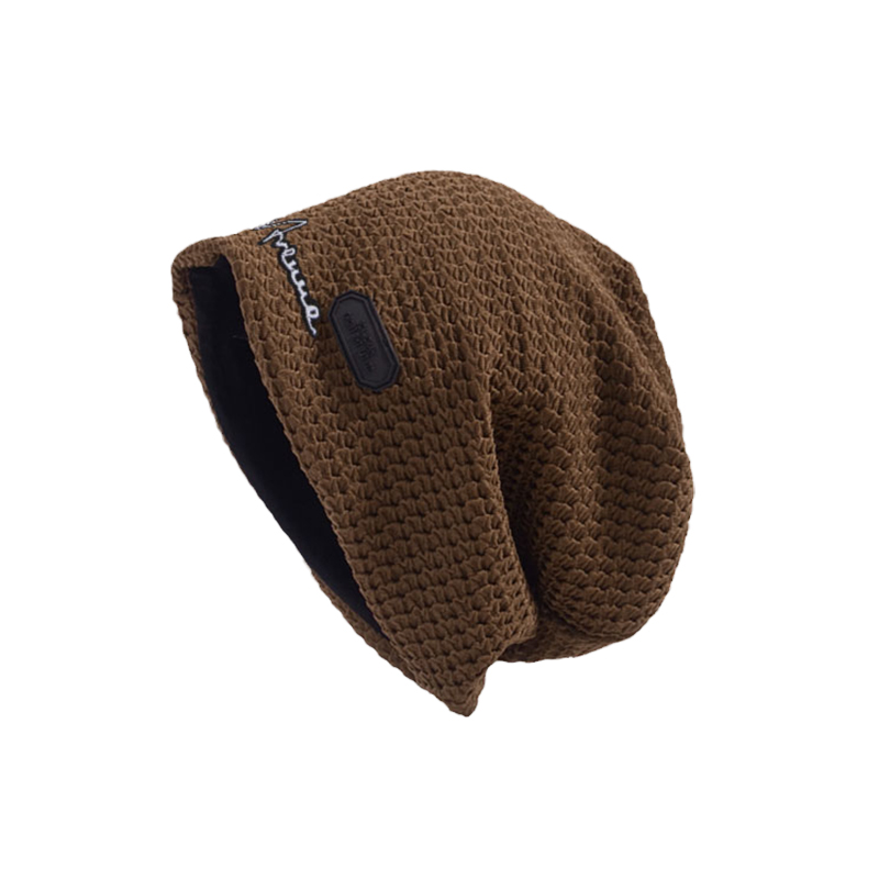 TRENDY BRAND BURE AVENUE STACKING HATS JAPANESE MENS AND WOMENS COLD HATS BIG HEAD BIBS PULLOVER HATS KNITTED TOE HATS AUTUMN AND WINTER