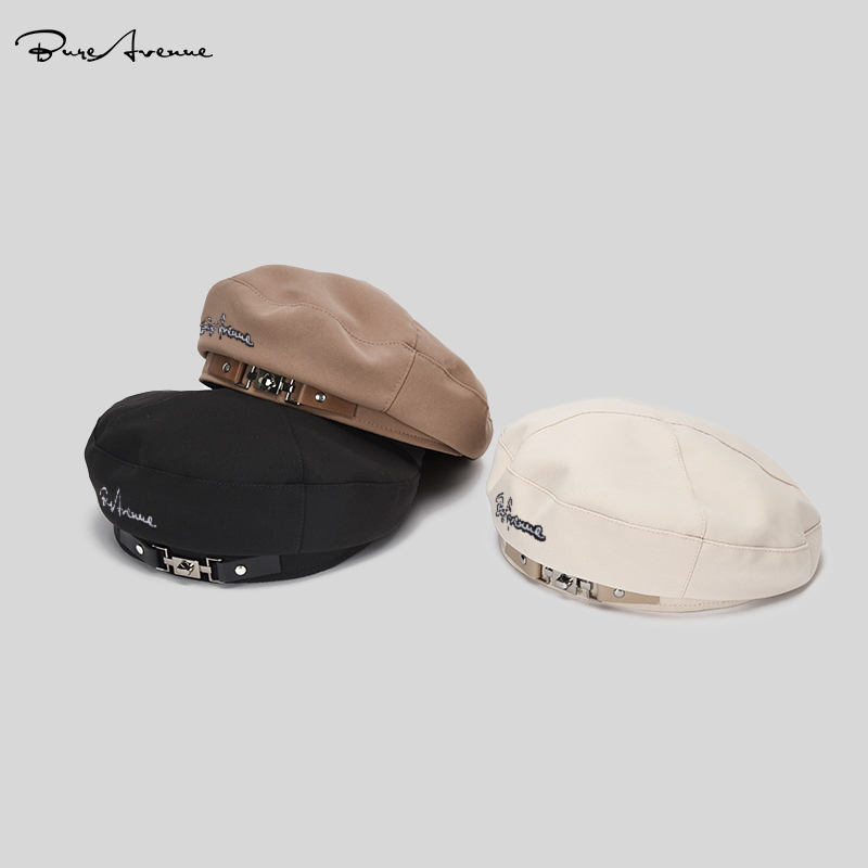 TRENDY BRAND BURE AVENUE SHOWS FACE SMALL BERET HAT SUMMER BERET HAT FEMALE SPRING AND AUTUMN OCTAGONAL HAT FEMALE PAINTER HAT INS
