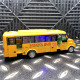 American big nose campus bus real voice music door sound light recovery alloy car model toy