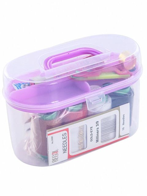 Household needle and thread box set practical portable sewing tools 10-piece set dormitory needle and thread bag sewing tool storage box