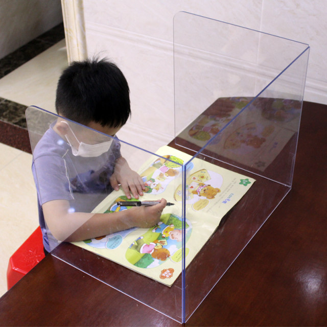 Three-sided U-shaped folding dining table office desk isolation partition partition student desk examination baffle anti-frost