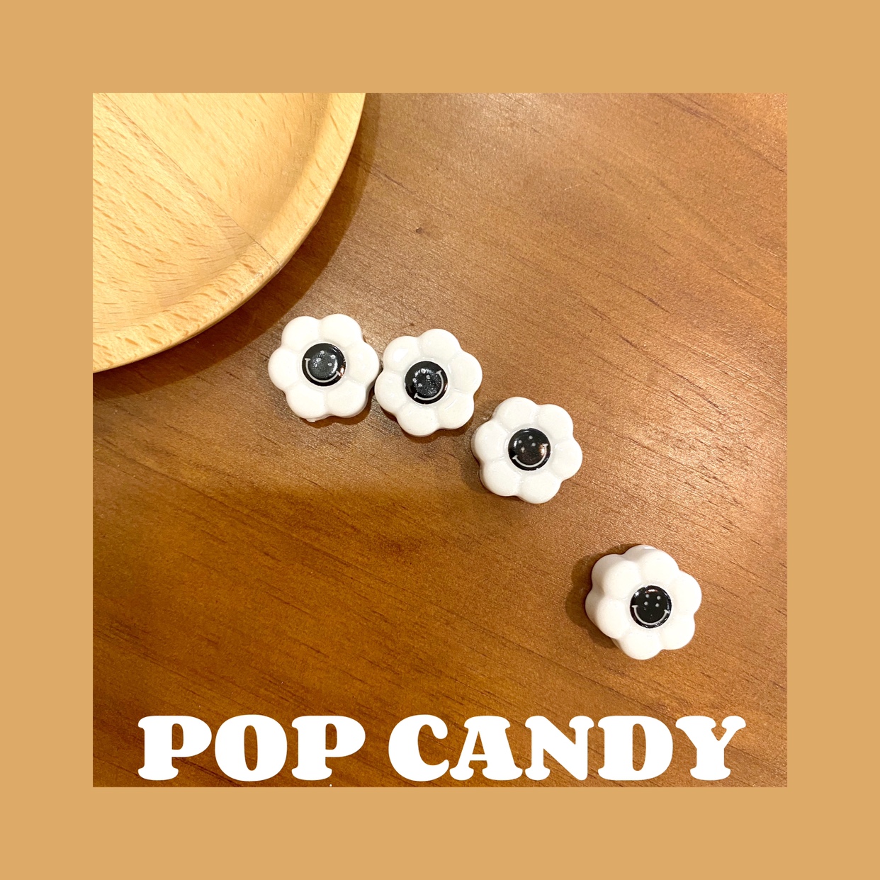 POPCANDY CERAMIC BEADS VINTAGE NECKLACE BEADED SMILEY CREATIVE BRACELET TRENDY FASHION HANDMADE DIY ACCESSORIES