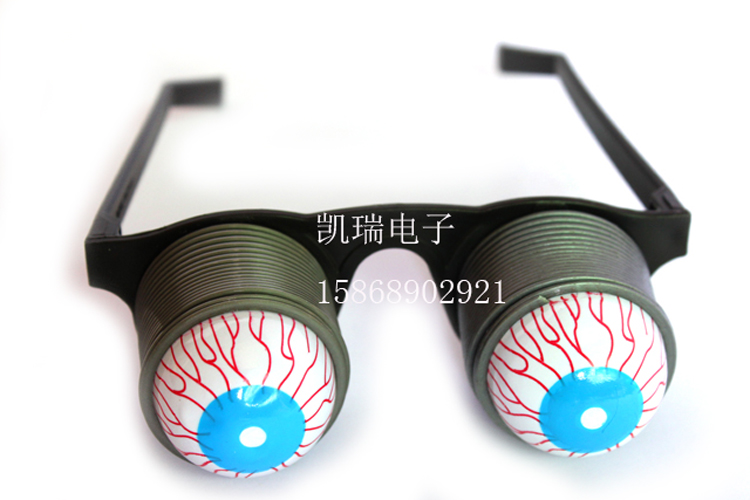 0392 CHONGCHENG ELECTRONICS 재미 있은 안경 튀어 나온 눈 안경 만우절 날 눈알을 잃는 까다로운 장난감