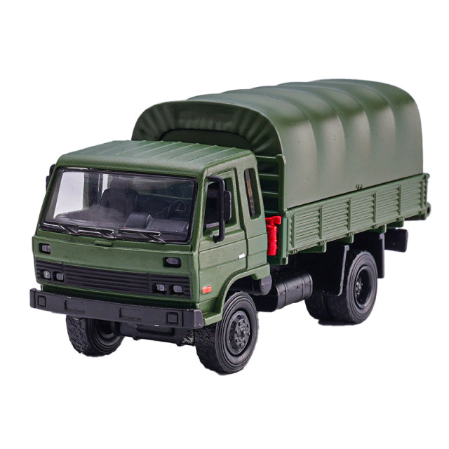 DCT 1 64 Dongfeng Cummins Truck Alloy Automobile Model Military Truck Simulation Small-Scale Ornament