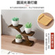 New succulent flower rack office desktop storage rack solid wood living room window sill storage rack bay window balcony small rack