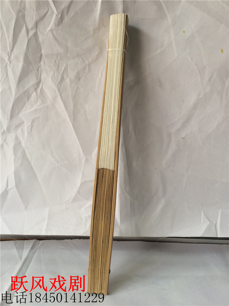 드라마 및 오페라 용품 북경 오페라 무대 공연 의상 공예 등나무 종이 부채 순수 수제 흰색 부채 백서 부채 부채