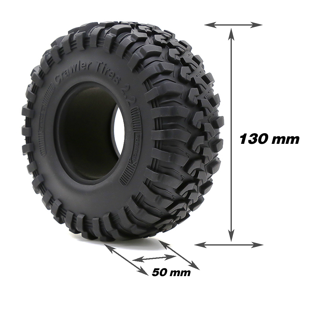 2.2 인치 타이어 트레드 시뮬레이션 등산 자동차 타이어 SCX10 TRX4 90046 원래 타이어 R38 제어가 용이함