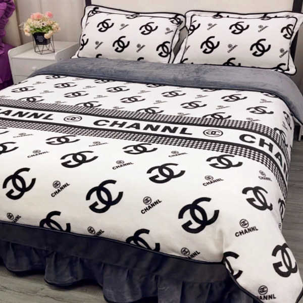 冬季加厚牛奶绒四件套防静电珊瑚绒被套床单2025新款法兰绒床上用