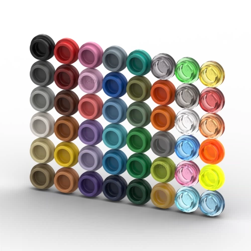 LEGO LEGO 4073 6141 34823 30057 1x1 Маленькая круглая доска, черная, белая, красная, синяя, зеленая и прозрачная