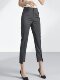 Vandoni 2024 new striped suit pants for women's summer small feet cropped pants to make them look slim and elegant OL cropped pants cigarette pants