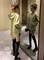 PREGNANT WOMEN AUTUMN SUIT FASHION FOREIGN SWEATSHIRT 2022 SPRING AND AUTUMN NEW INTERNET CELEBRITY GREEN TOP OUT TWO-PIECE TREND