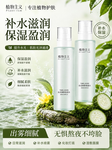 植物主义爽肤水补水喷雾保湿水备孕可用妇女护肤品旗舰店官方正品