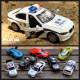 Alloy children police car toy model simulation car model boy rescue fire truck police 110 toy car