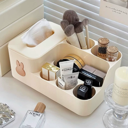 Настольные канцтовары, универсальная коробка для хранения, салфетки, милый держатель для ручек, косметическая помада