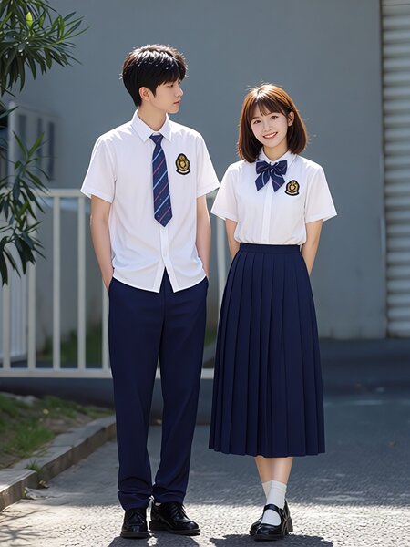 儿童合唱演出服初高中生爱国诗朗诵表演服小学生女童演讲比赛礼服 — 5