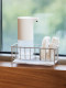 Stainless steel sponge drain rack Kitchen sink dishcloth sink storage narrow side faucet storage rack