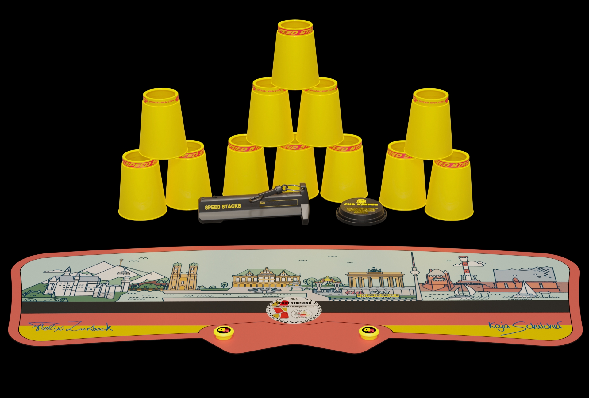 [EUROPEAN CHAMPIONSHIPS] COMPETITIVE CUP STACKING CUP TOURNAMENT COMMEMORATIVE LIMITED SPEED STACKING CUP RACE SPECIAL PUZZLE FOR ELEMENTARY SCHOOL STUDENTS