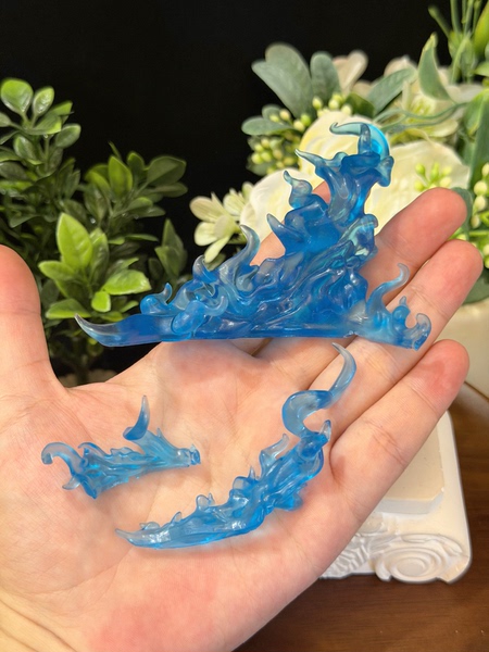 水花冰特效合集 浪花海浪海洋场景娃屋手工手办DIY摆件散货配件