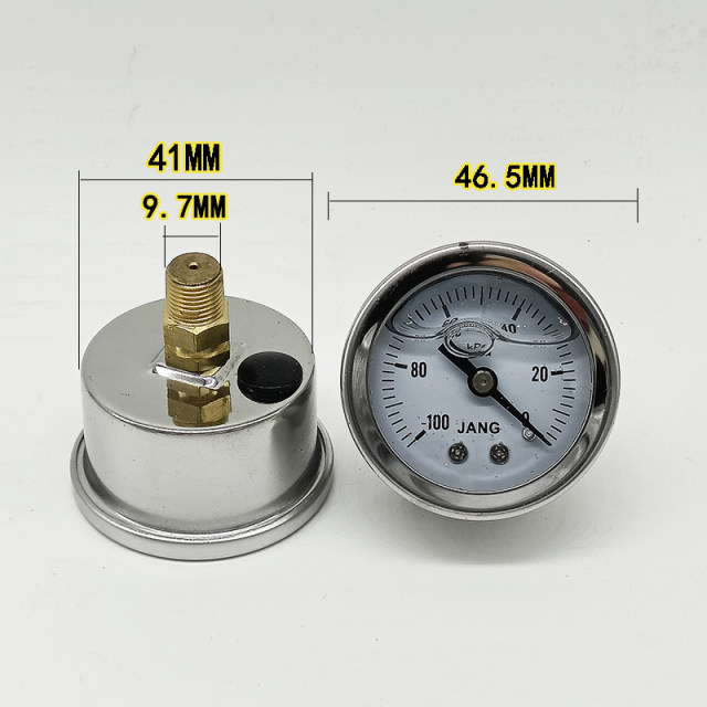 Vacuum pump negative pressure gauge Vacuum disk suction cup pressure gauge 40MM shock resistance-100KPA-0 vacuum gauge-0.1