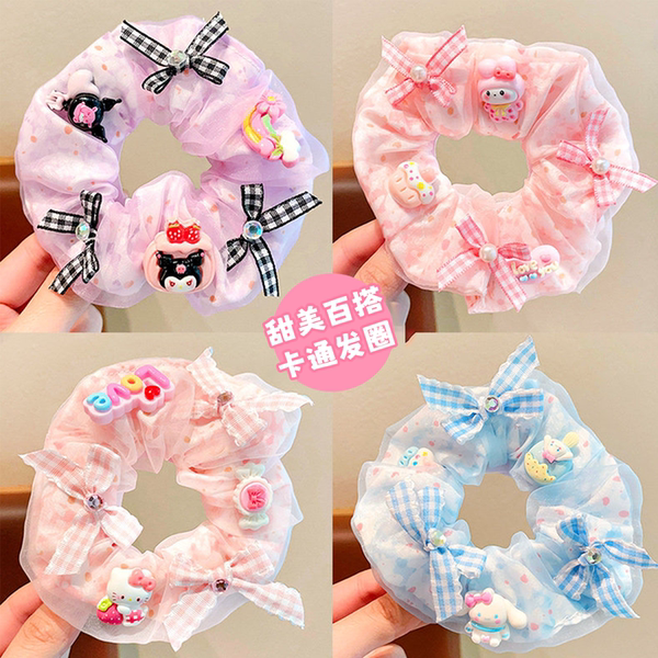 儿童卡通大肠发圈2026新款女童高马尾头绳小女孩不伤发皮筋头饰