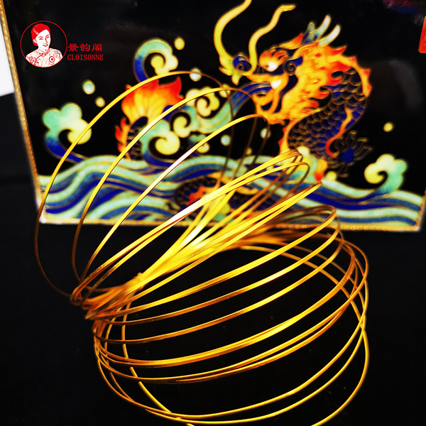 金丝每单限购10个 掐丝珐琅画专用 5米长景泰蓝平面画丝