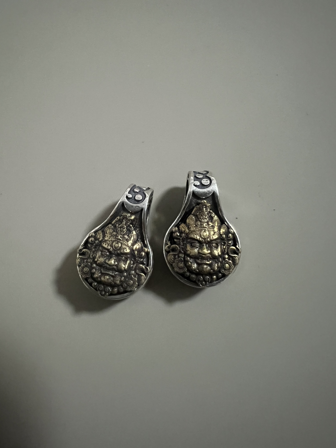 황 부 신 MAHAKALA 카드 크기 20X 13X8MM 소재  문화 장난감 액세서리 BODHI 씨앗