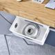 Under-table tissue box for household living room hidden board storage box without punching computer desk bottom sticker tissue box