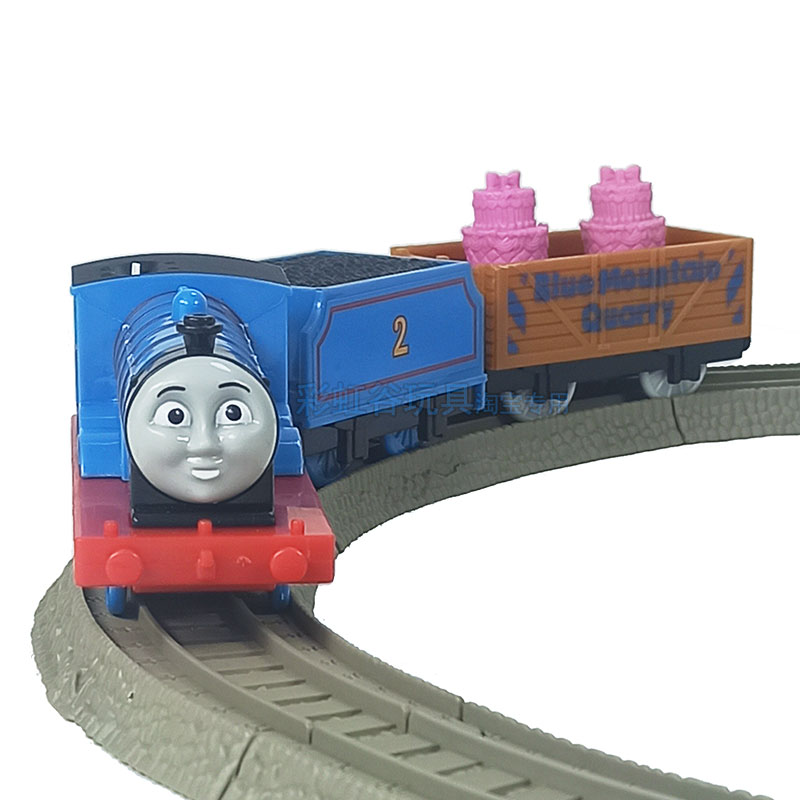 ELECTRIC RAIL TRAINS EDWARD HENRY GORDON JAMES DONALD DOUGLAS BLUE RED AND GREY CARRIAGES