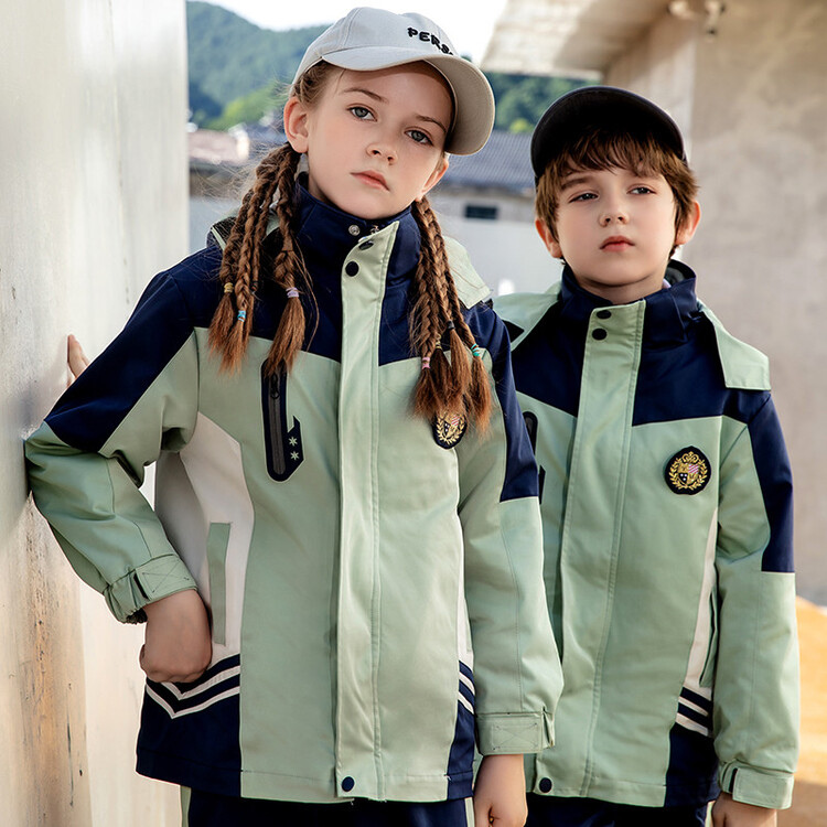 ELEMENTARY SCHOOL UNIFORMS JACKETS AUTUMN UNIFORMS CHILDRENS CLASS UNIFORMS THICKENED AND WARM WINTER KINDERGARTEN UNIFORMS THREE-PIECE SETS