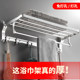 Bath towel rack without punching toilet bathroom space aluminum towel rack hook storage rack wall hanging punching storage hanging