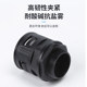 PA nylon plastic corrugated pipe fitting quick straight plug fitting connection threading hose fixing head waterproof fitting