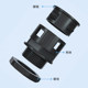 PA nylon plastic corrugated pipe fitting quick straight plug fitting connection threading hose fixing head waterproof fitting