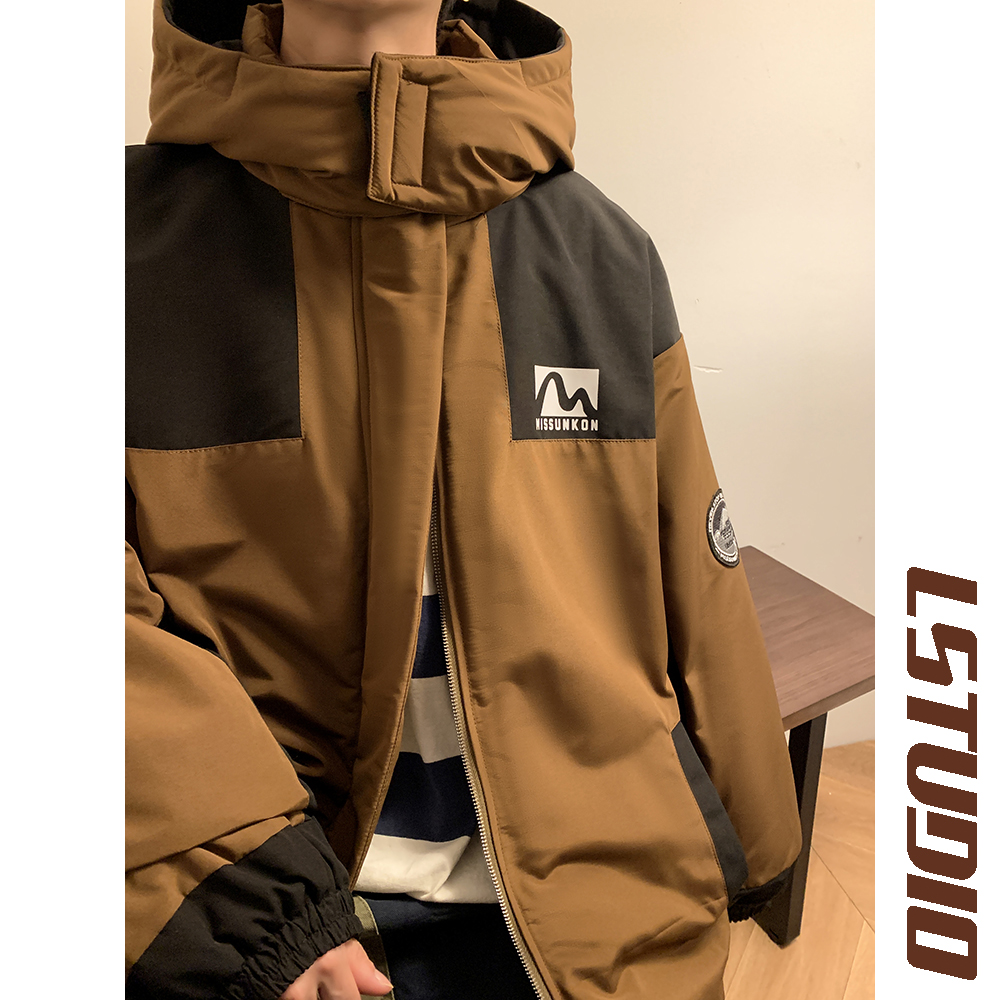 AMERICAN HIPHOP JACKET PADDED JACKET MENS WINTER THICKENED HIGH-END DOWN PIE TO OVERCOME THE JACKET HIGH STREET TRENDY BRAND