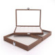 Black walnut grain dustproof and cover jewelry box bracelet bracelet ring earring necklace box jewelry storage box