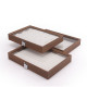 Black walnut grain dustproof and cover jewelry box bracelet bracelet ring earring necklace box jewelry storage box