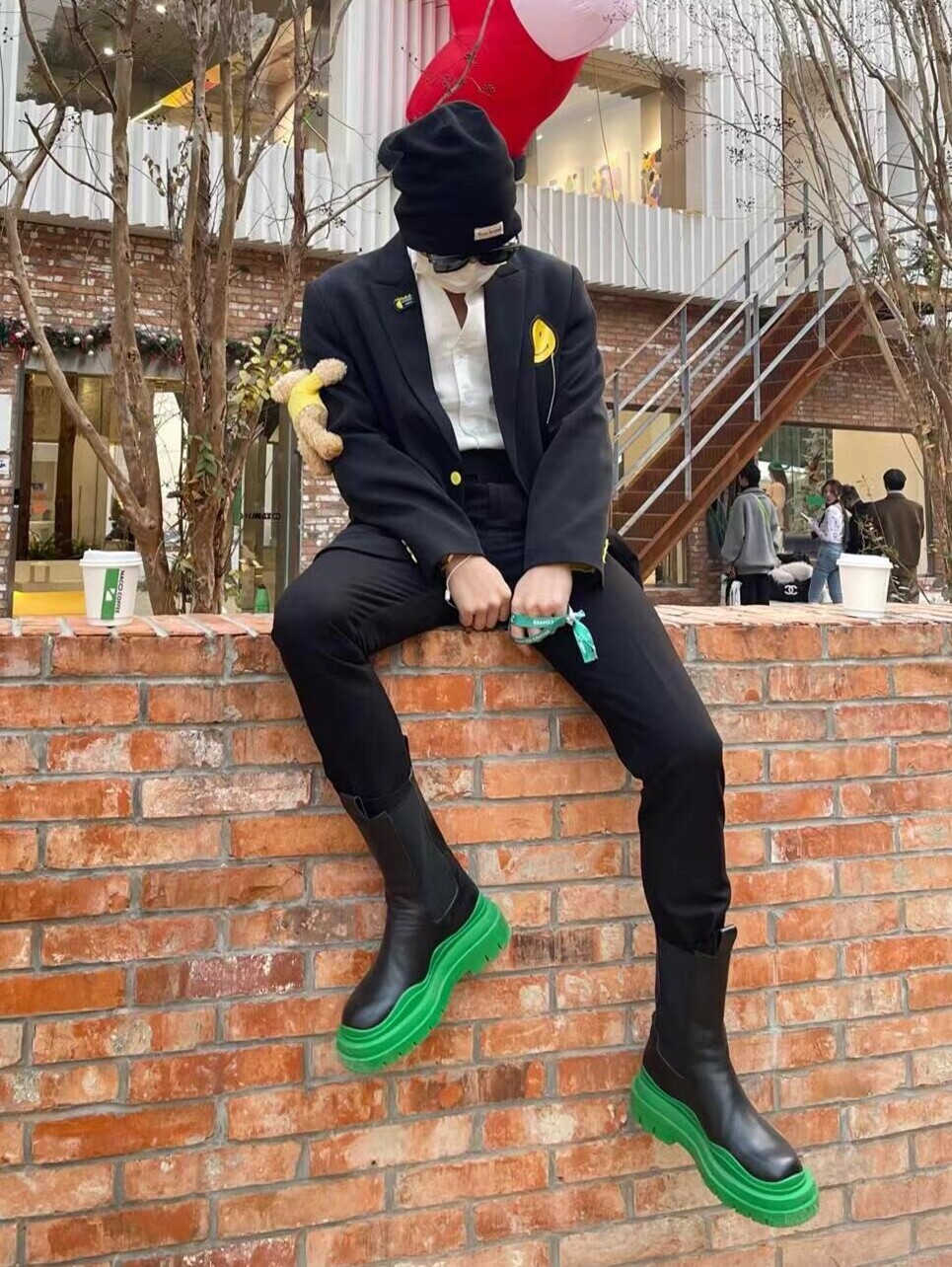INTERNET CELEBRITY AHIGO BOTH MALE AND FEMALE COUPLE BOOTS HEIGHTENED THICKSOLE CHELSEA BOOTS MENS PLUS SIZE MEDIUM CARGO BOOTS