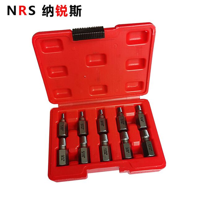 25-piece set, hexagonal g-handle-in-chief screw remover, damaged, sliding teeth, slip screw, bolt, nut extraction