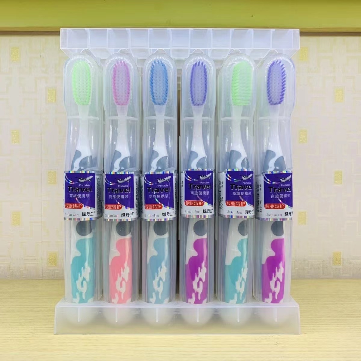 LVDANLAN 비즈니스 여행 휴대용 부드러운 칫솔 전문 스페셜 케어 휴대하기 쉬운 A22 칫솔