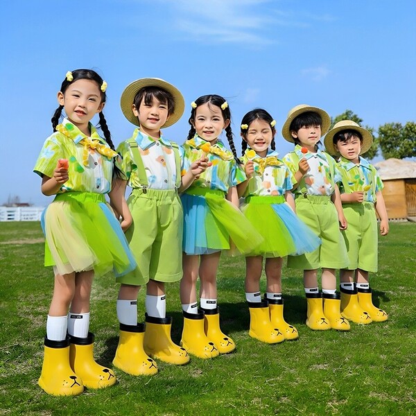 我是小芽芽六一儿童节演出服小种子表演服幼儿园运动会啦啦队班服